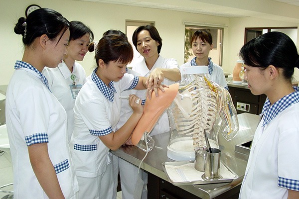 Lớp học thực nghiệm của lớp Điều dưỡng tại Đại học Y Cao Hùng