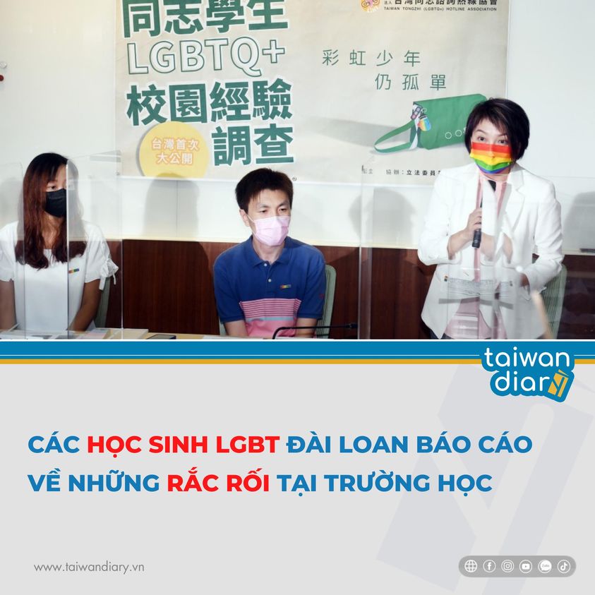 Học sinh LGBT tại Đài Loan gặp rắc rối tại trường học