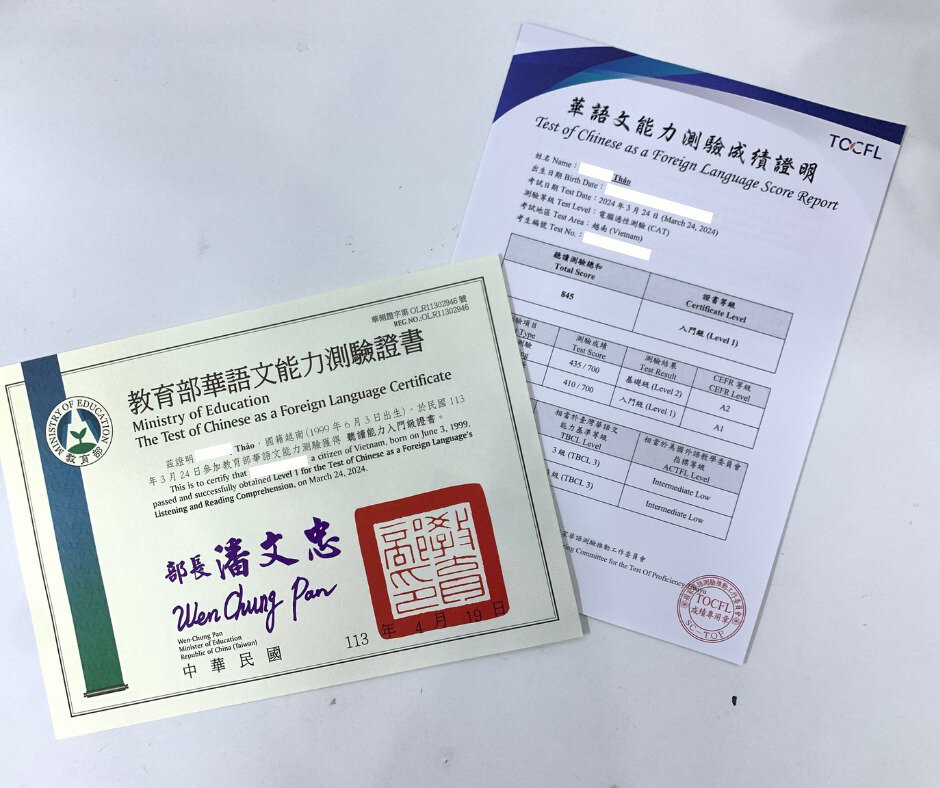 Thời gian nhận chứng chỉ TOCFL sau khi thi mới nhất 2025 17 chứng chỉ tocfl