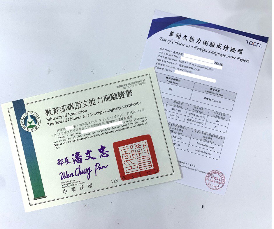 Thời gian nhận chứng chỉ TOCFL sau khi thi mới nhất 2025 19 chứng chỉ tocfl