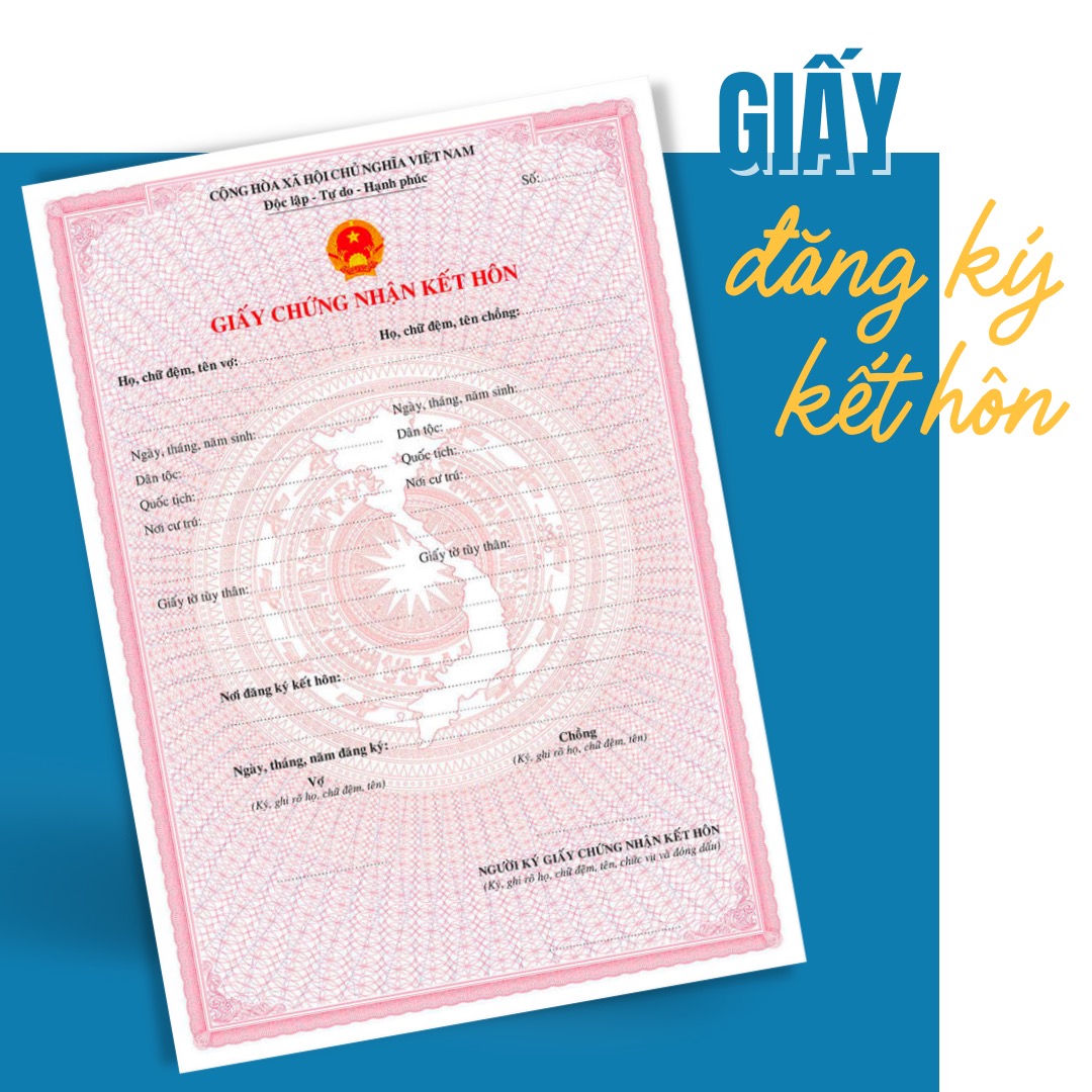 Gói chứng thực các giấy tờ sử dụng tại Đài Loan: Giấy đăng ký kết hôn