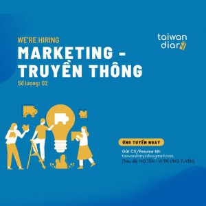 Taiwan Diary tuyển dụng nhân viên Marketing full-time tại Tp Hồ Chí Minh