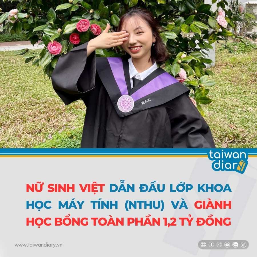 Nữ sinh Việt dẫn đầu lớp khoa học máy tính và giành học bổng 1,2 tỷ đồng