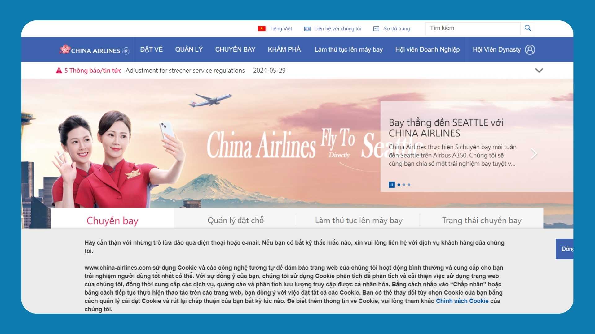 china airlines co chuyen bay giua viet nam va dai loan
