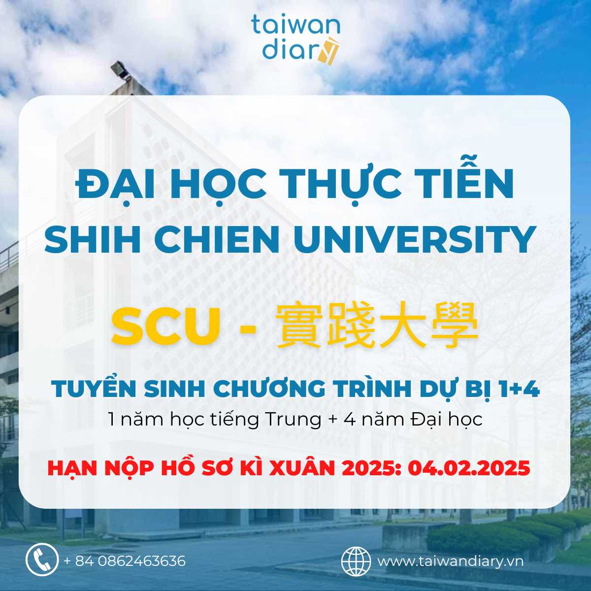 dai hoc thuc tien tuyen sinh he 14 xuan 2025