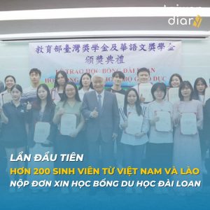 Lần đầu tiên hơn 200 sinh viên từ Việt Nam và Lào nộp đơn xin học bổng du học Đài Loan