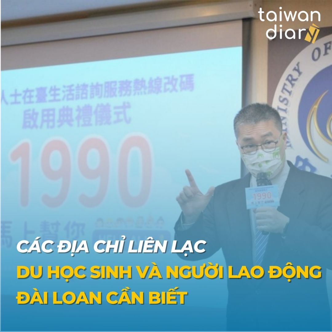 Các địa chỉ liên lạc du học sinh và người lao động Đài Loan cần biết