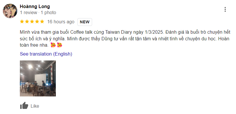 Mở đầu năm 2025 Bùng Nổ - Coffee Talk: Du học Đài Loan Học Bổng Chương trình Tiếng Anh 30 Taiwan Diary Coffee Talk 2025: Săn học bổng chương trình tiếng Anh